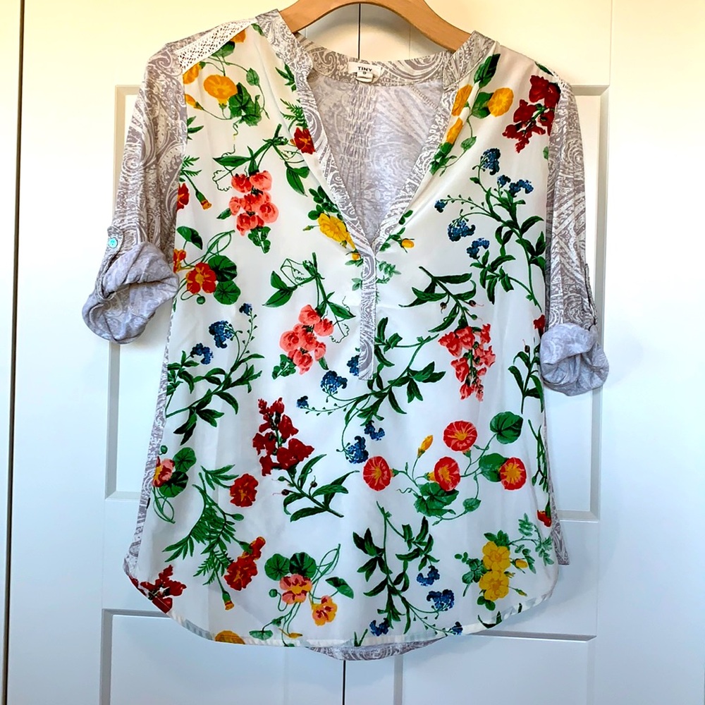 Anthropologie TINY floral Blouse size s
